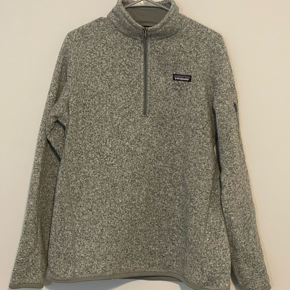 Patagonia Gray Fleece 1/4 zip Pullover, XL